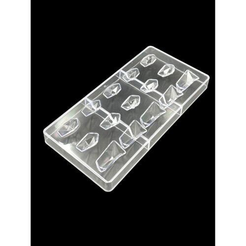 Különböző alakú gyémánt bonbon forma, polikarbonát, 15 db-os, 27,5×13,5 cm 146041920