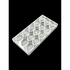 Levelek alakú bonbon forma, polikarbonát, 20 db-os, 27,5×13,5 cm 146041935 - Főzőedény & Sütőedény