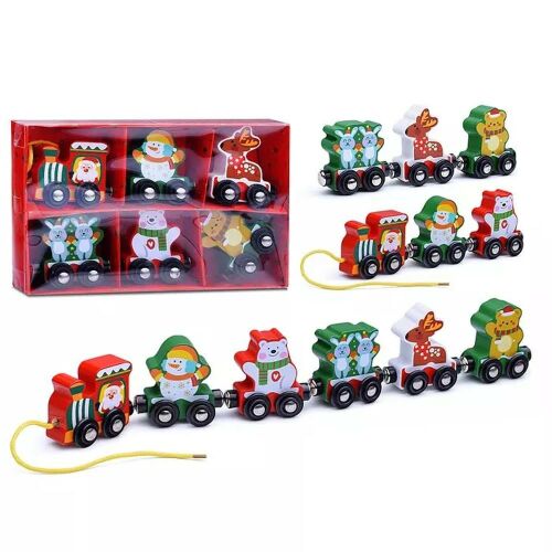 Mágneses fa karácsonyi vonat