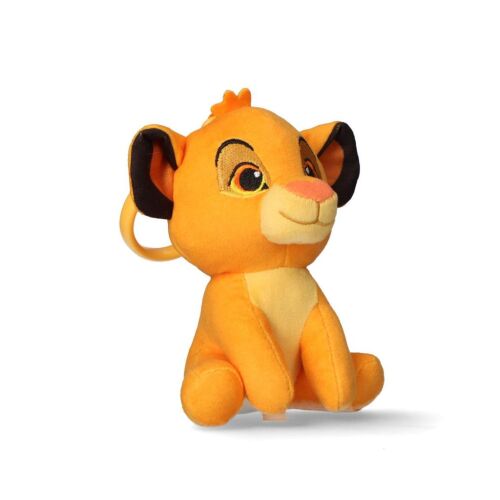 Disney Az Oroszlánkirály Simba 3D plüss figura akasztóval, táskadísz 13 cm - Javoli