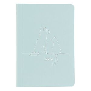 Határidőnapló TOPTIMER Pastel P015 A/5 heti fehér lapos kék 2026. 146050402 - TOPTIMER