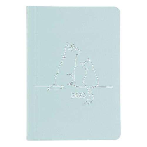 Határidőnapló TOPTIMER Pastel P015 A/5 heti fehér lapos kék 2026. 146050402