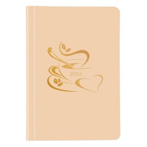 Határidőnapló TOPTIMER Pastel P015 A/5 heti fehér lapos lazac 2026. 146050405 - TOPTIMER