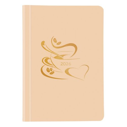 Határidőnapló TOPTIMER Pastel P015 A/5 heti fehér lapos lazac 2026. 146050405