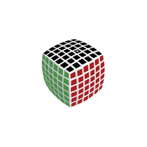V-CUBE 6x6 versenykocka- fehér alapszín, lekerekített forma