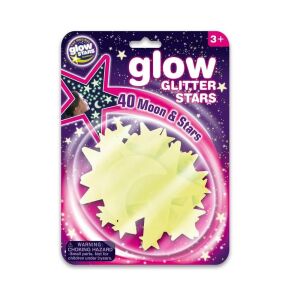 Glow Csillámló csillagok foszforeszkáló matricaszett 146050749 - Baba & Tipegő