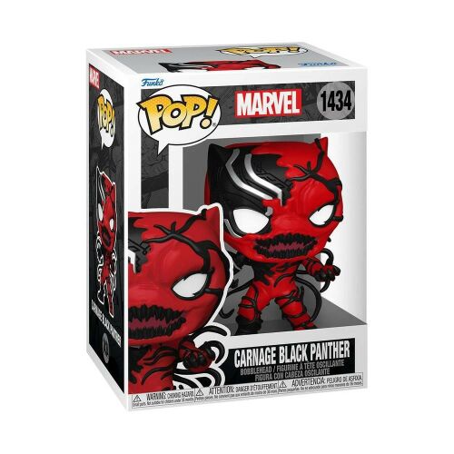 Funko POP! Marvel Carnage Black Panther #1434 figura dobozban, gyűjthető bólogató fejű - Funko