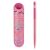 Golyóstoll Burgeon pink 1,0 mm kék tintával, eco bőr tokkal 146052006