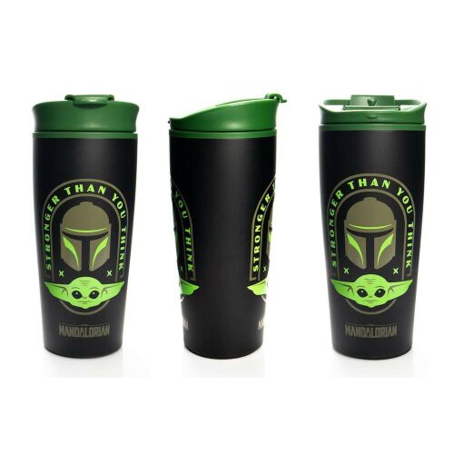 Star Wars: The Mandalorian (STRONGER THAN YOU THINK) fém utazó bögre