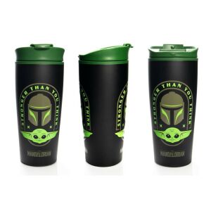 Star Wars: The Mandalorian (STRONGER THAN YOU THINK) fém utazó bögre 146052673 - Pyramid