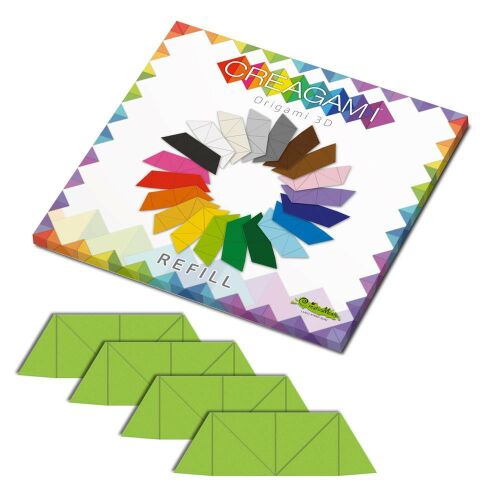 Creagami utántöltő , 3D origami készlethez, világos zöld 146052787