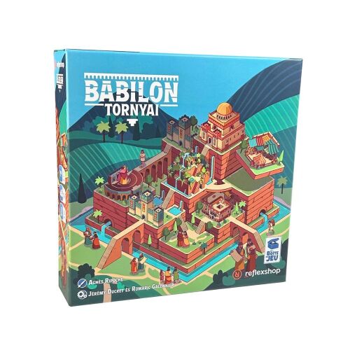 Babilon Tornyai társasjáték doboz grafikája - Blackrock Games