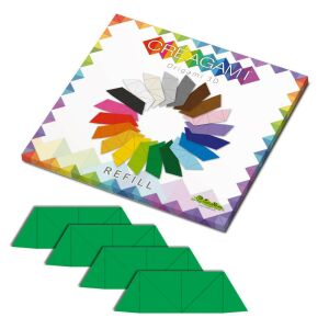 Creagami utántöltő , 3D origami készlethez, tavaszi zöld 146053423 - Játék