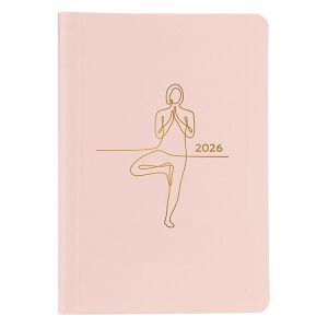 Határidőnapló TOPTIMER Pastel P015 A/5 heti fehér lapos rózsaszín 2026. 146053461 - TOPTIMER