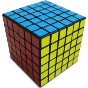 V-CUBE 6x6 versenykocka- fekete alapszín, egyenes forma 146053631 - Logikai játék