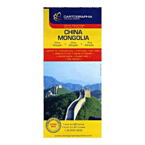 Kína, Mongólia útitérkép 1:6.000.000 45492480