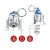 LEGO Star Wars R2D2 LED Kulcstartó - Elem információk