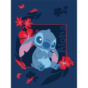 Disney Lilo és Stitch, A csillagkutya Aloha flanel takaró 110x150cm 146054185 - Pléd