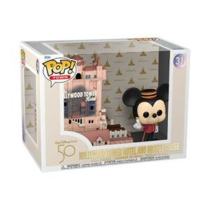 Funko POP! Town: Walt Disney World 50th Anniversary - Hollywood Tower Hotel with Mickey figura #31 146055952 - Funko