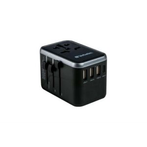 Verbatim UTAZÓ ADAPTER, UNIVERZÁLIS, USB-A(QC 3.0)/USB-C(PD61W)2XUSB 49546 146061832 - Hálózati adapter