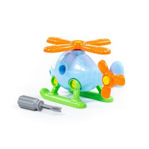 POLESIE műanyag szerelhető HELIKOPTER KICSI 17cm KÉK