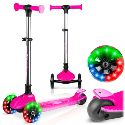 Ricokids Jelly háromkerekű egyensúlyozó roller gyerekeknek, sötétben világító - rózsaszín 146064141