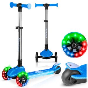 Ricokids Jelly háromkerekű egyensúlyozó roller gyerekeknek, sötétben világító - kék 146064171 - Ricokids