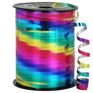 Holografikus szalag színes dekoratív díszítő 90m 5mm