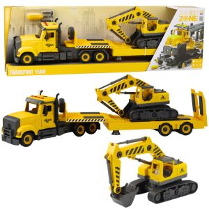 DIY vontató teherautó esztergáló lánctalpas kotrógép fények hangjai 146064787 - Lean Toys