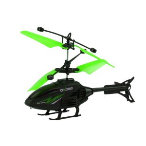 Exceed RC helikopter giroszkóppal, zöld rotorlapátokkal, távirányítós játék - Lean Toys