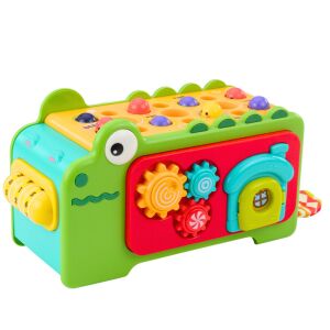 Oktatási érzékszervi kocka cintányérok labirintus krokodil