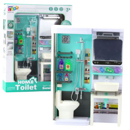 Játék Fürdőszoba Zuhanyzó Mosogató WC Fények Hangok Tartozékok 146065331