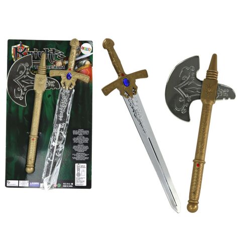 Sword Ax Knight Set Knight Fegyver gyerekeknek