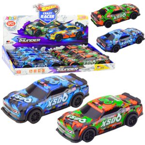 XS06 versenyautó meghajtó lámpái narancssárga kék hangok