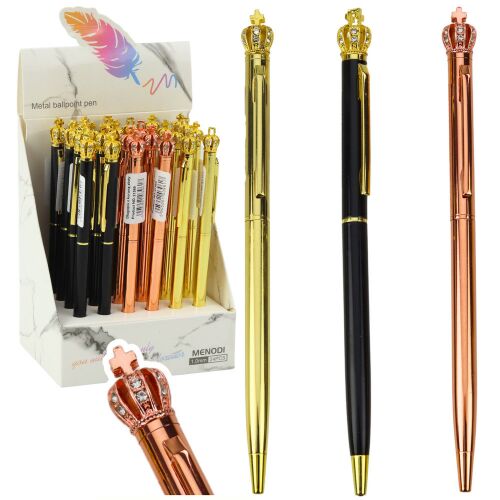 Fém golyóstoll automatikus korona kék tinta 1,0 mm 146066694