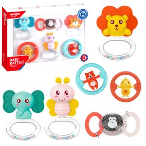 6 db Baby Rattle Tethers állat készlet 146067008 - Rágóka