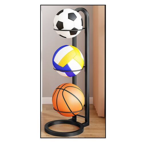 3 szintes fém golyós állvány, stabil matt fekete 146067111