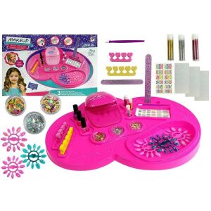 Kozmetikai táskák körömszárítóhoz, lakkok készlete