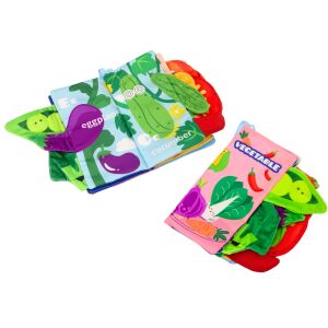 Puha zöldséges könyv, Susogó, nyikorgó, színes babáknak