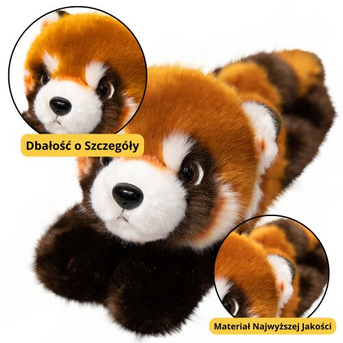 Plüss Red Panda Mascot kulcstartó gyűrű karabiner 13cm 146067636