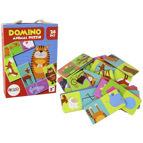 Logikai játék Kétoldalas Domino Animals Puzzle 10cm x 5cm 28 db. 146067744