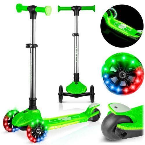 Ricokids Jelly háromkerekű egyensúlyozó roller gyerekeknek, sötétben világító - zöld 146067802