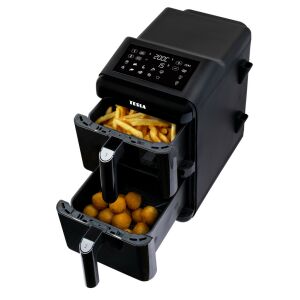 Cuptor cu aer cald dublu TESLA AirCook DualZone Q680 XXL 146075597 - Cuptoare cu aer cald