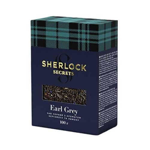 Sherlock Secrets - Earl Grey, ízesített prémium szálas fekete tea, 100g 146075822