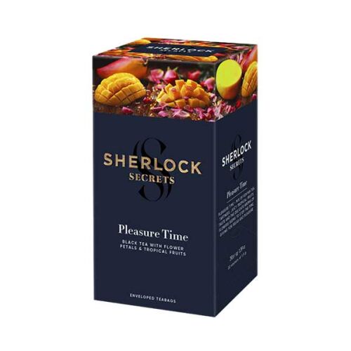 Sherlock Secrets - Pleasure Time, ízesített filteres fekete tea, 39, 6g, 22filter 146075858