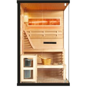 Sundum Pure 2 személyes finn sarokszauna fekete 146075982 - Szauna