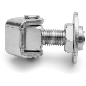 Állítható zsanér M12 menettel, rúdhossz 29-45 mm, horganyzott acél