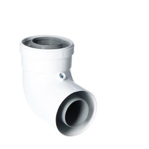 Koncentrikus könyök kéményrendszerekhez PP-AL 87° DN60/100mm [EPDM] tömítéssel ONNLINE 146080111 - Kazán kiegészítő