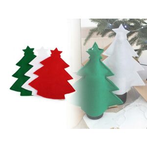 DCS77 - Karácsonyfa alakú ajándék csomagolás borosüvegre