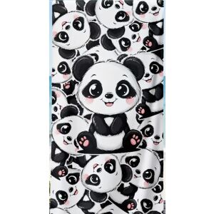 OTT61 - Panda mintás egyoldalas frottír törölköző, fürdőlepedő 70x140cm